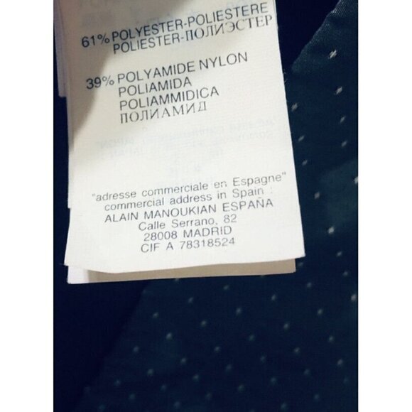 Alain Manoukian Womens Size 6A Gray Line Polka Dot Pleated Skirt Holiday - Picture 4 of 4